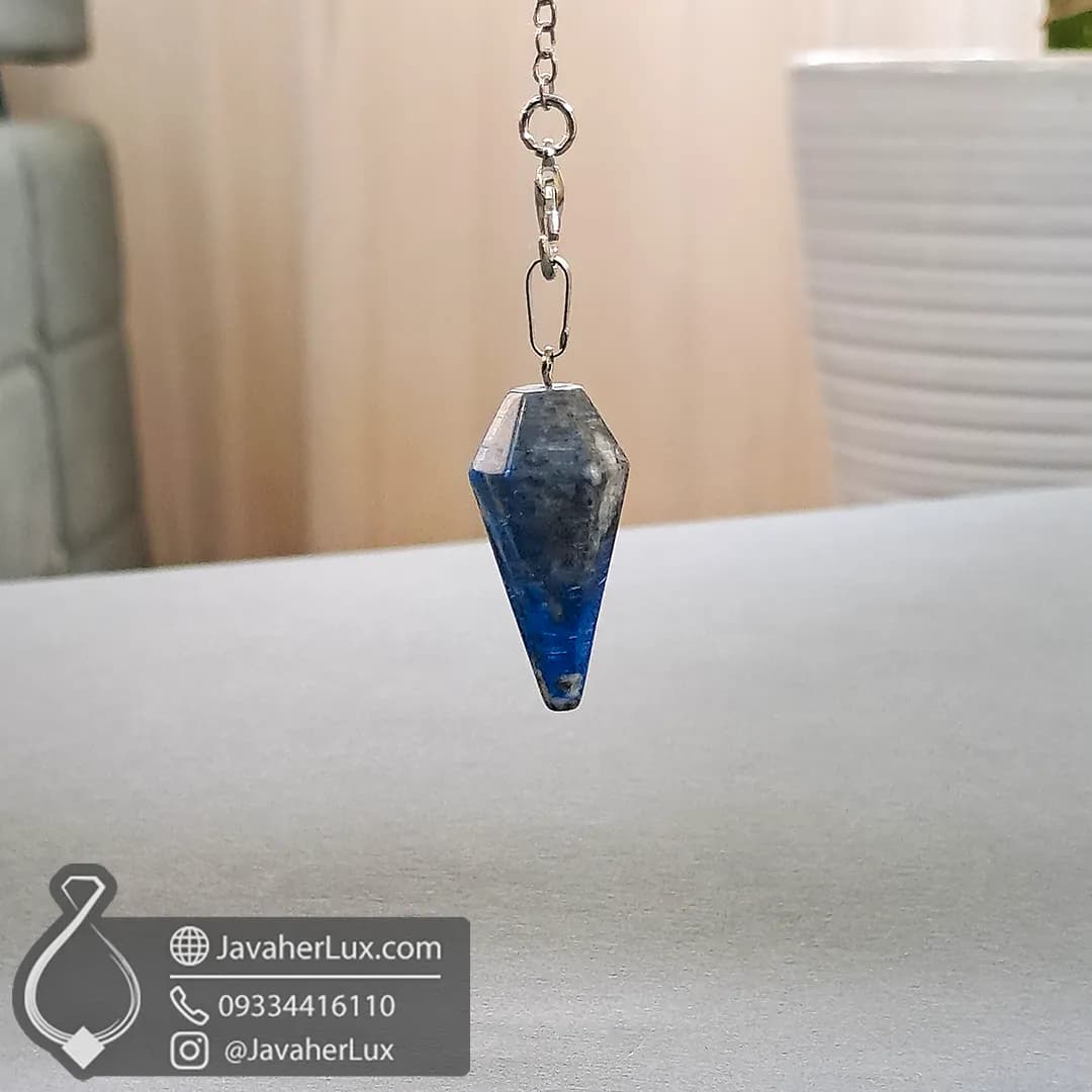شاقول سنگ لاجورد افغان اصل و طبیعی مدل پاندول ابن سینا _ کد 401105 — تصویر ۱۰