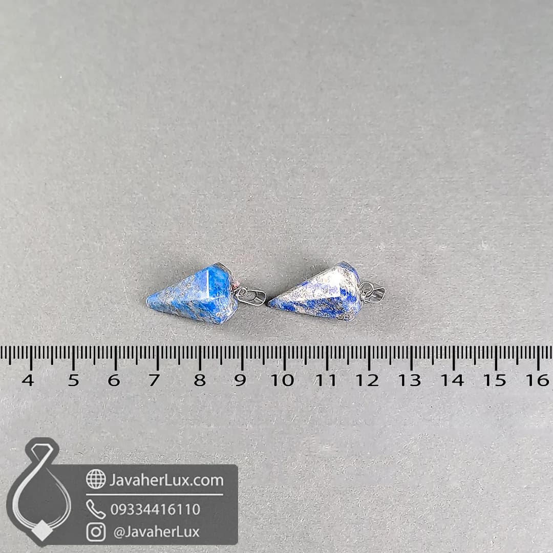 شاقول سنگ لاجورد افغان اصل و طبیعی مدل پاندول ابن سینا _ کد 401105 — تصویر ۶