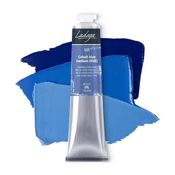 رنگ روغن سنت پترزبورگ (لادوگا) رنگ 505 Cobalt blue medium — تصویر ۵