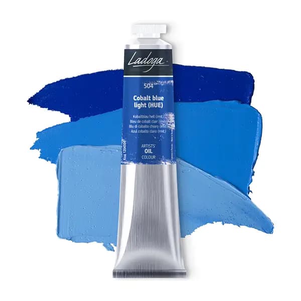 رنگ روغن سنت پترزبورگ (لادوگا) رنگ 504 Cobalt blue light — تصویر ۲