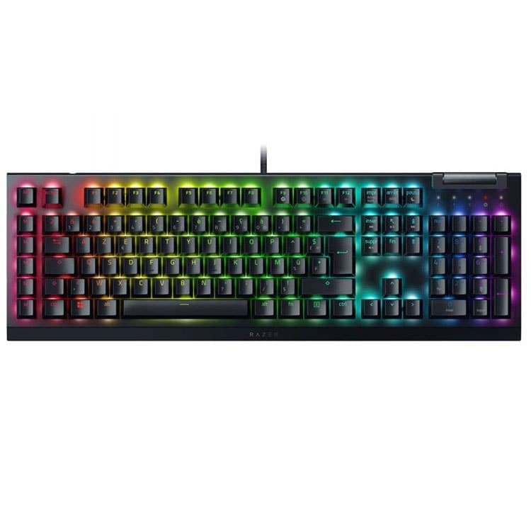 کیبورد با سیم گیمینگ Razer Blackwidow V4 X – سوییچ زرد — تصویر ۶