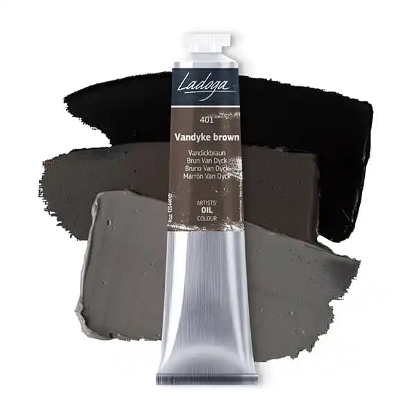 رنگ روغن سنت پترزبورگ (لادوگا) رنگ 401 Vandayke brown — تصویر ۵