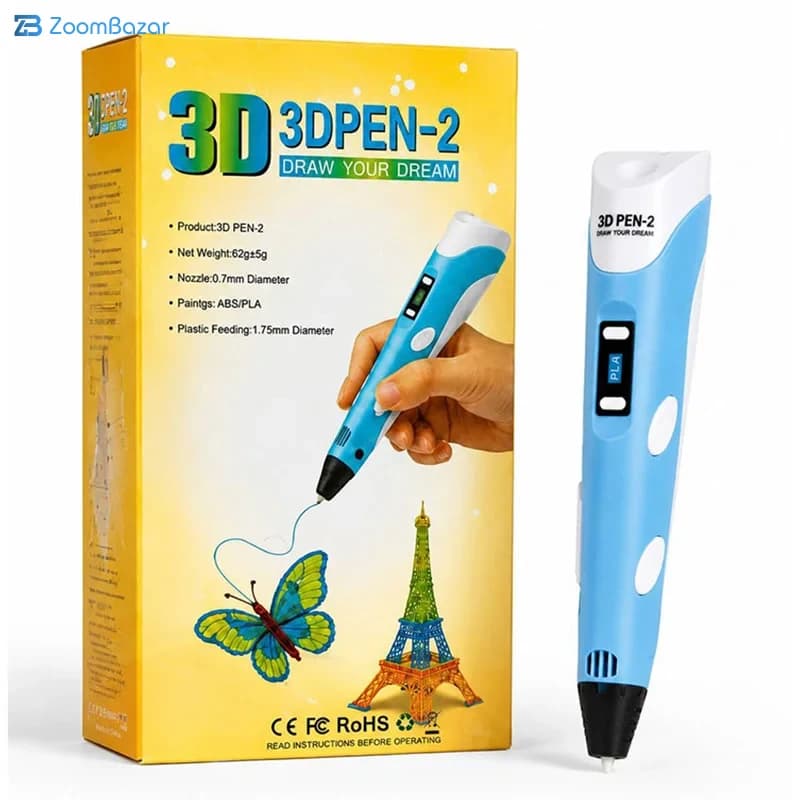قلم طراحی سه بعدی 3d Pen-2 — تصویر ۵