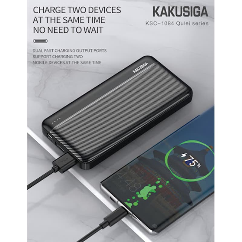 پاور بانک kaku مدل ksc-1084 ظرفیت 10 هزار میلی آمپر — تصویر ۴