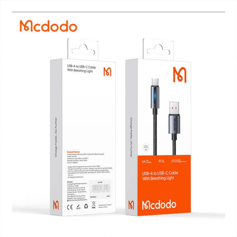 کابل USB به تایپ سی برند mcdodo مدل Ca5180 — تصویر ۴