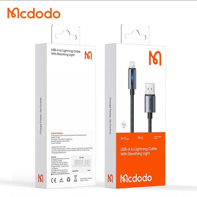 کابل USB به لایتنینگ برند mcdodo مدل Ca5660 — تصویر ۲
