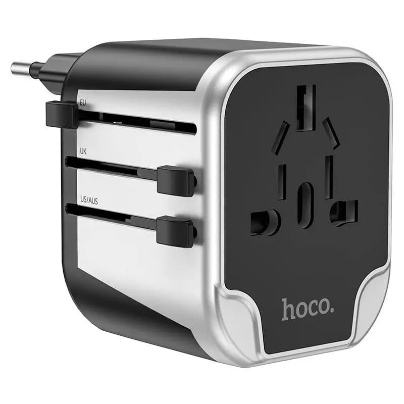 شارژر و تبدیل برق بین المللی برند hoco مدل AC5