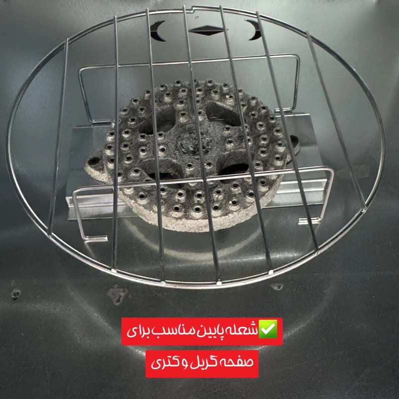 تنور گازی گوهر آذران مدل دو شعله درب پنجره ای — تصویر ۷