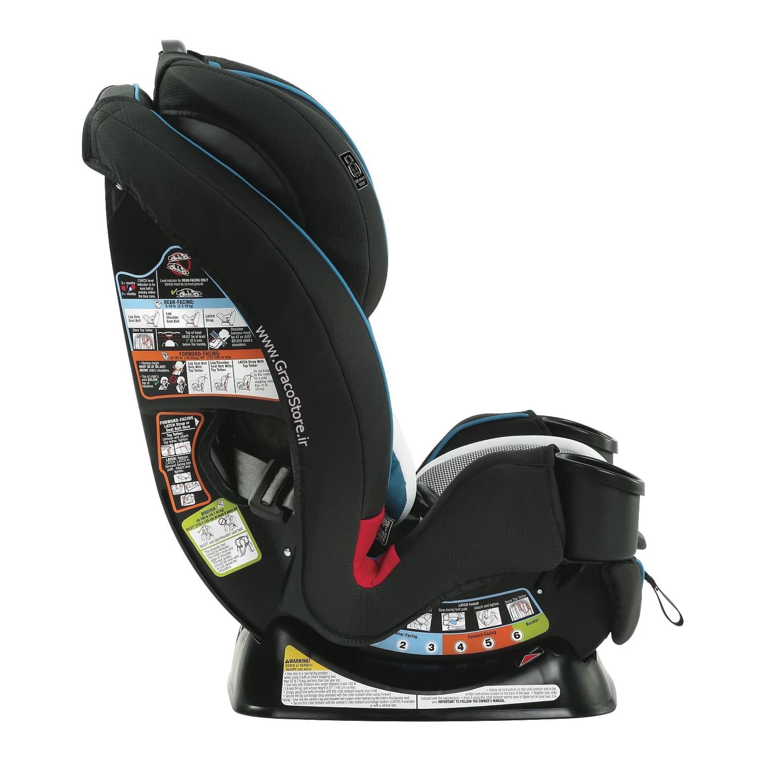 صندلی ماشین گراکو مدل TrioGrow Snuglock LX Thatcher — تصویر ۹