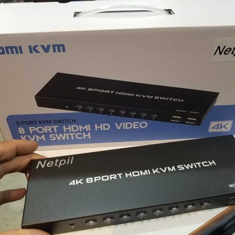 سویچ 8 پورت HDMI KVM نت پیل مدل HK 801 — تصویر ۳