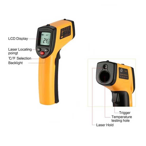 دماسنج لیزری مدل GM-320 — تصویر ۳