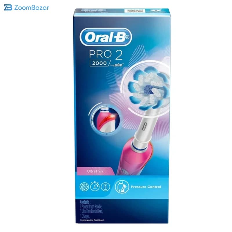 مسواک برقی اورال بی مدل PRO 2 2000 — تصویر ۳