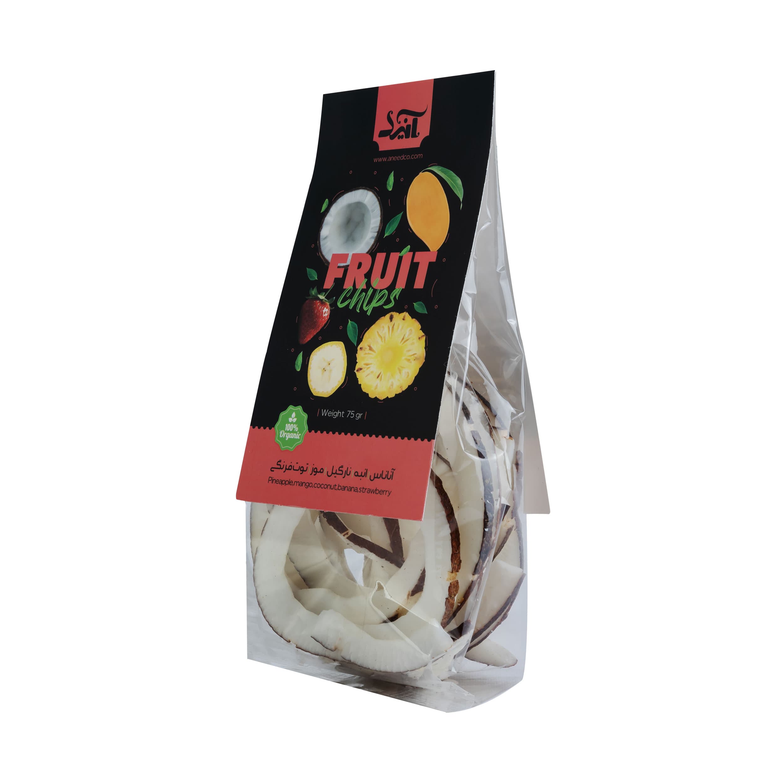 چیپس نارگیل صادراتی آنید – 75 گرم بسته 2 عددی