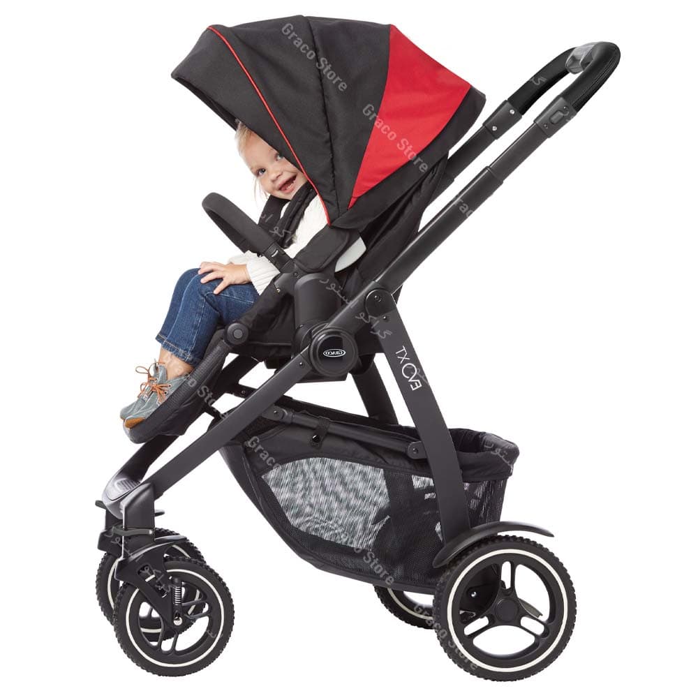 کالسکه گراکو مدل Evo XT Black Red — تصویر ۵