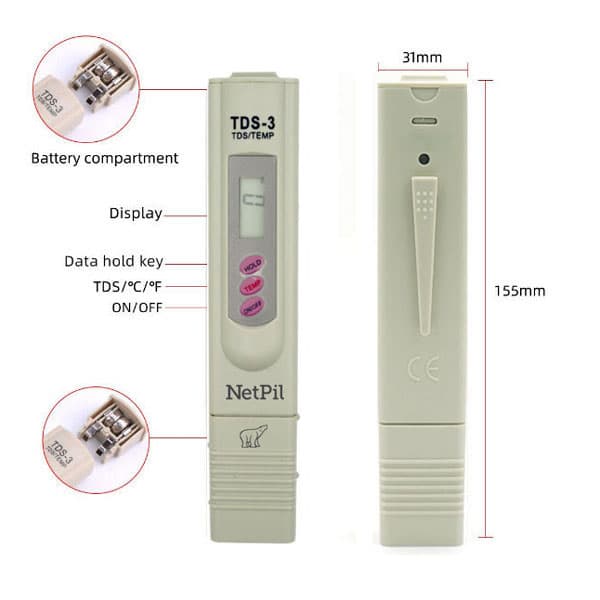 سختی سنج آب نت پیل مدل TDS-3 — تصویر ۴