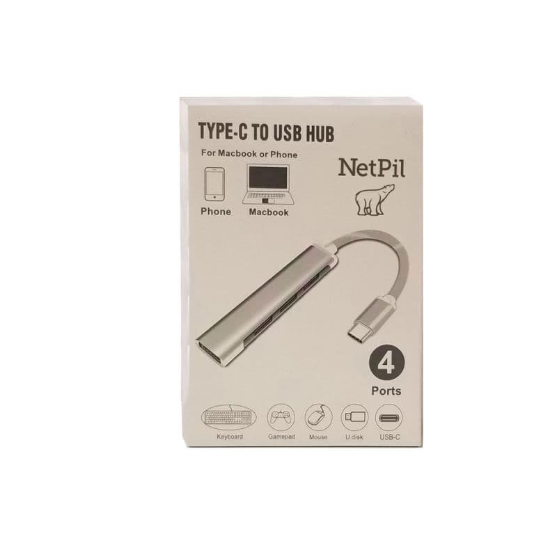هاب 4 پورت USB-C نت پیل مدل C-809 — تصویر ۲