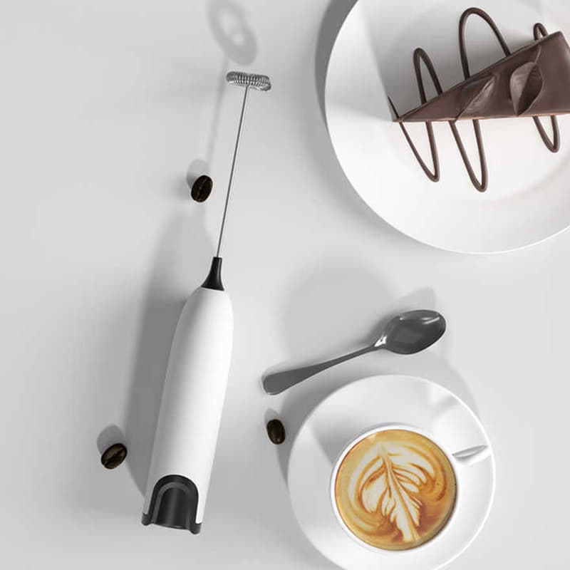 کف ساز شیر مدل Milk Frother Handheld رنگ سفید — تصویر ۶