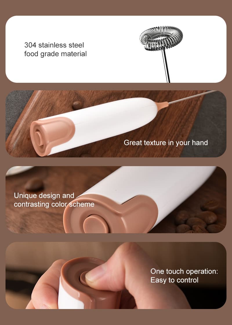 کف ساز شیر مدل Milk Frother Handheld رنگ سفید — تصویر ۷