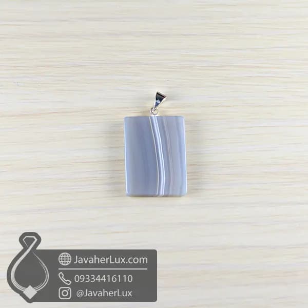 گردنبند عقیق سلیمانی خاکستری _ کد : 400987 — تصویر ۱۰