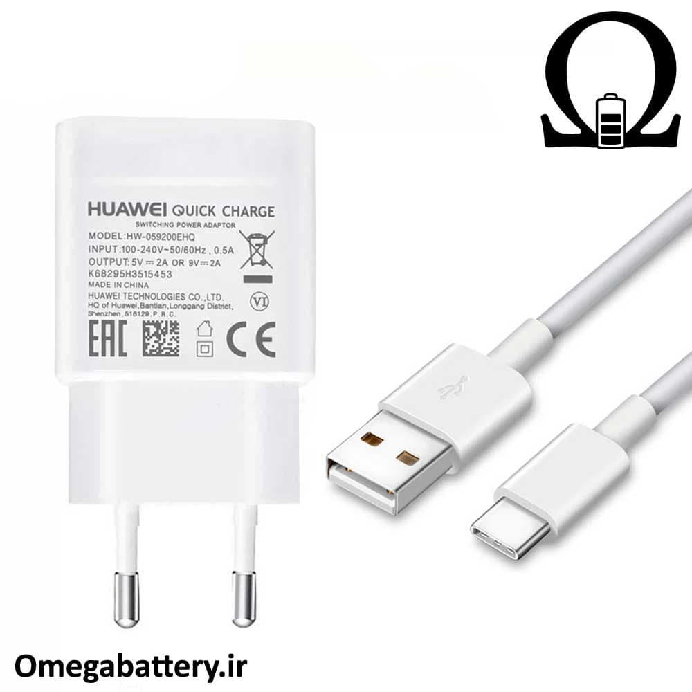 شارژر، کابل شارژ و آداپتور فست شارژ اصلی هواوی Huawei P9 — تصویر ۲