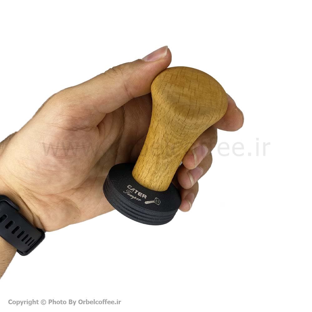 تمپر قهوه گتر دسته چوبی بدنه مشکی سایز 51 — تصویر ۷