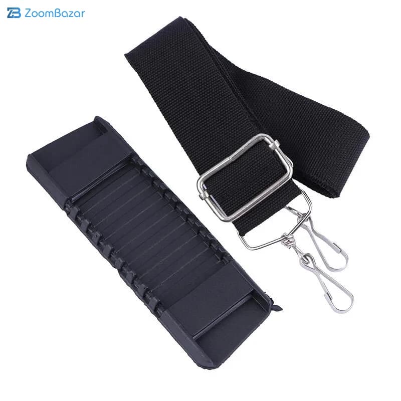 کیف کنسول بازی PS5 Slim طرح مشبک مشکی + نگهدارنده هدست — تصویر ۵