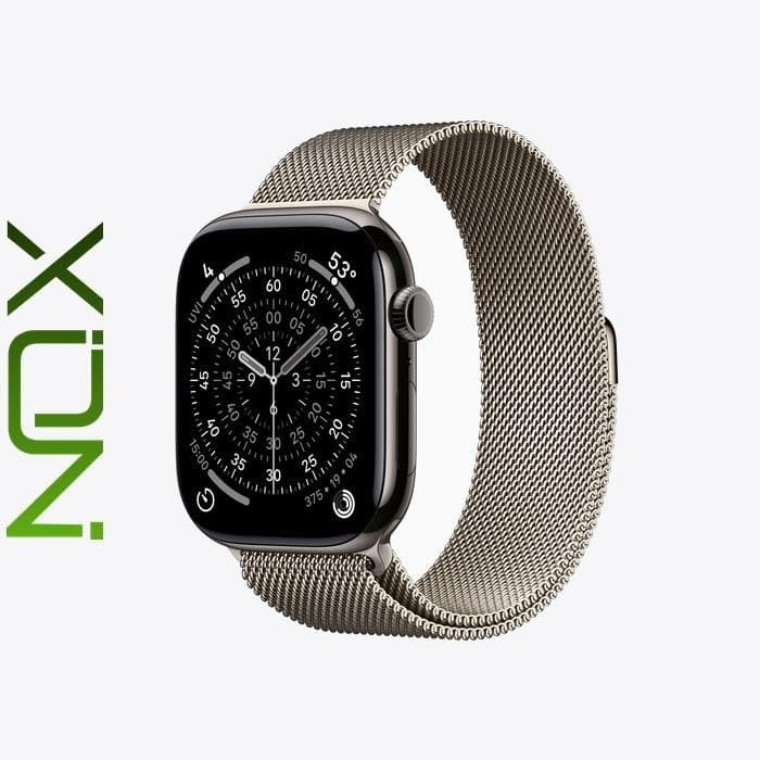 اپل واچ سری ۱۱ تیتانیوم ۴۶ میلی‌متری بند میلانس لوپ ۲۰۲۵ — تصویر ۶