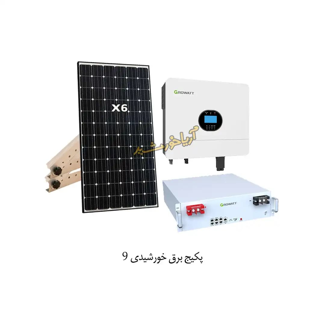 پکیج برق خورشیدی با انرژی 20000WH و ولتاژ 220V AC شماره 9 — تصویر ۲