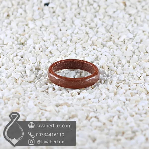 حلقه دلربا قرمز تراش دار مدل میشو _ کد : 400850