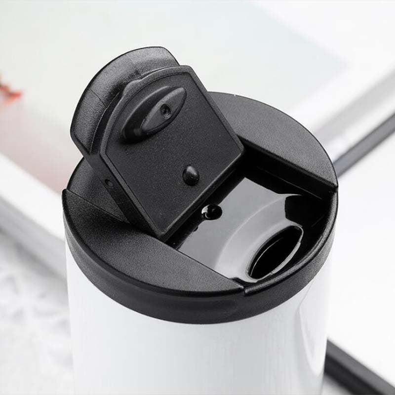 تراول ماگ طرح Coffee استوانه ای مسی ظرفیت 500 میلی لیتر — تصویر ۵