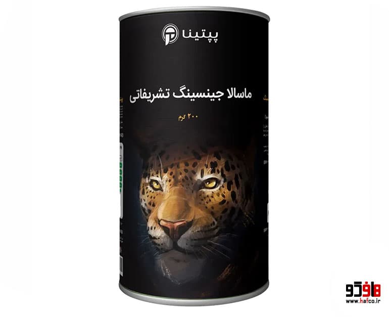 چای ماسالا جینسینگ تشریفاتی پپتینا قوطی 200 گرمی — تصویر ۳