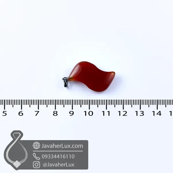 مدال عقیق کارنلین _ کد 400851 — تصویر ۲