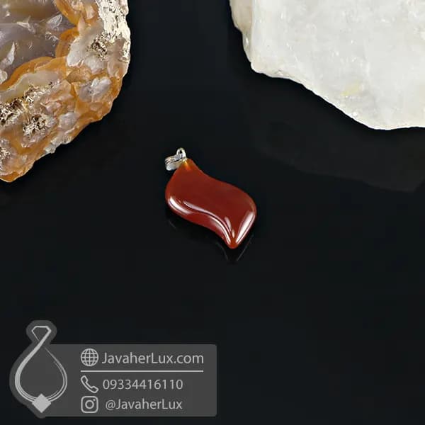 مدال عقیق کارنلین _ کد 400851 — تصویر ۳