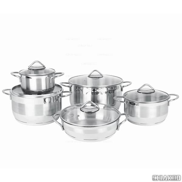 سرویس قابلمه (MGS) ام جی اس 10 پارچه استیل کد CWS2111