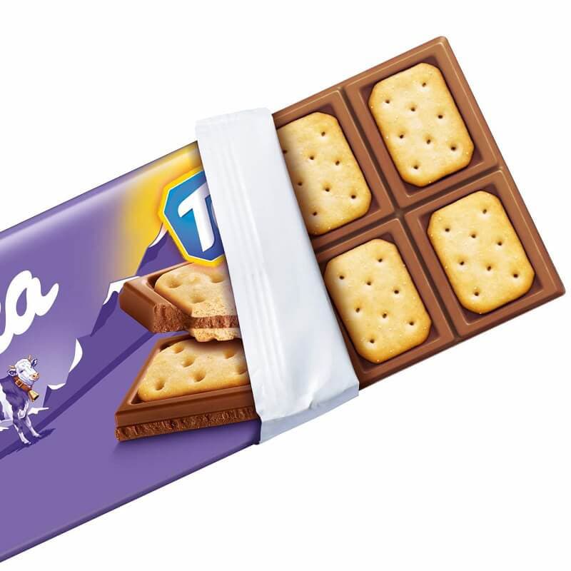 شکلات شیری با بیسکویت توک 87 گرمی میلکا Milka Tuc — تصویر ۳