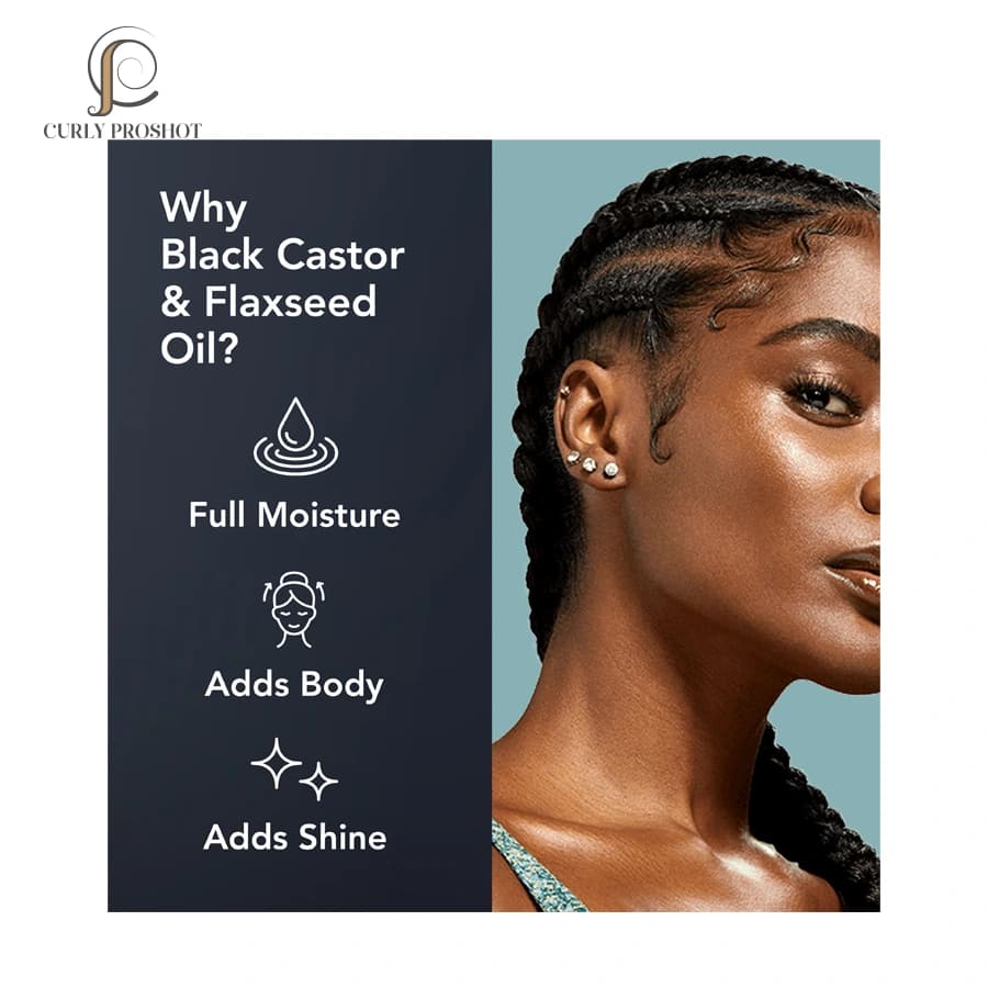 ژل حالت دهنده و ضد وز و نگهدارنده قوی روغن کرچک اکو Eco Styler Black Castor & Flaxseed Oil Hair Styling Gel 227g — تصویر ۵