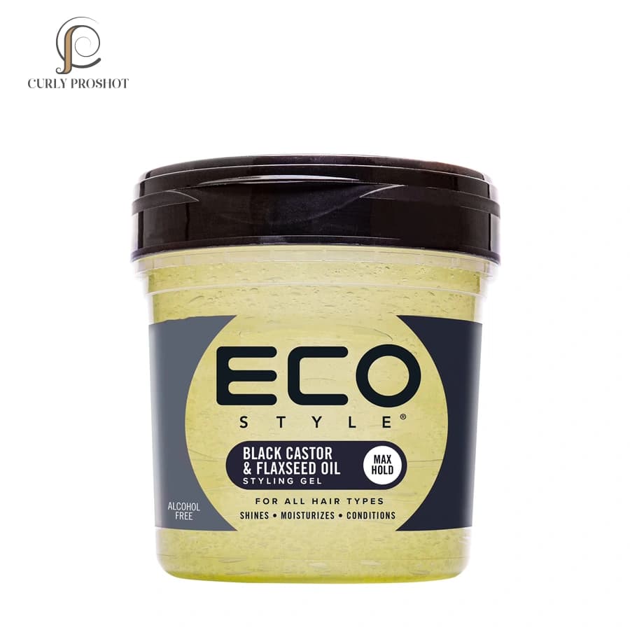 ژل حالت دهنده و ضد وز و نگهدارنده قوی روغن کرچک اکو Eco Styler Black Castor & Flaxseed Oil Hair Styling Gel 227g