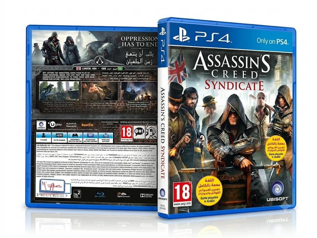 دیسک بلوری اورجینال بازی Assassin’s Creed Syndicate پلی‌استیشن ۴ (PlayStation 4)ریجن 2