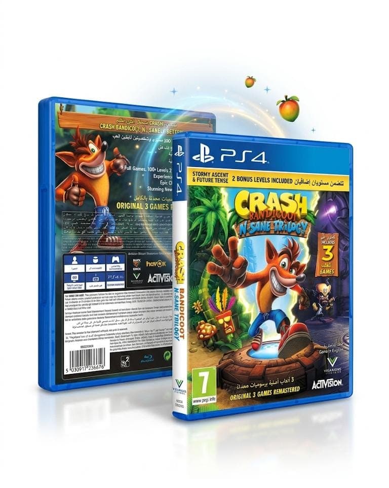 دیسک بلوری اورجینال بازی Crash Bandicoot™ N. Sane Trilogy پلی‌استیشن ۴ (PlayStation 4)