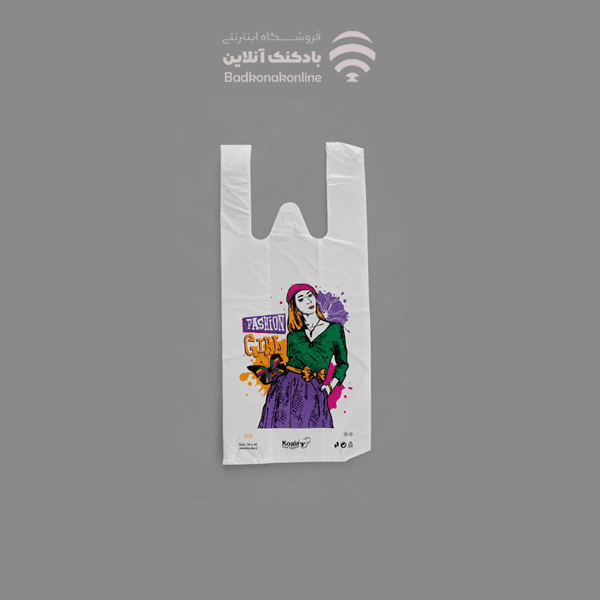 نایلون دسته رکابی طرح دار 40*30 بسته 100 عددی — تصویر ۴