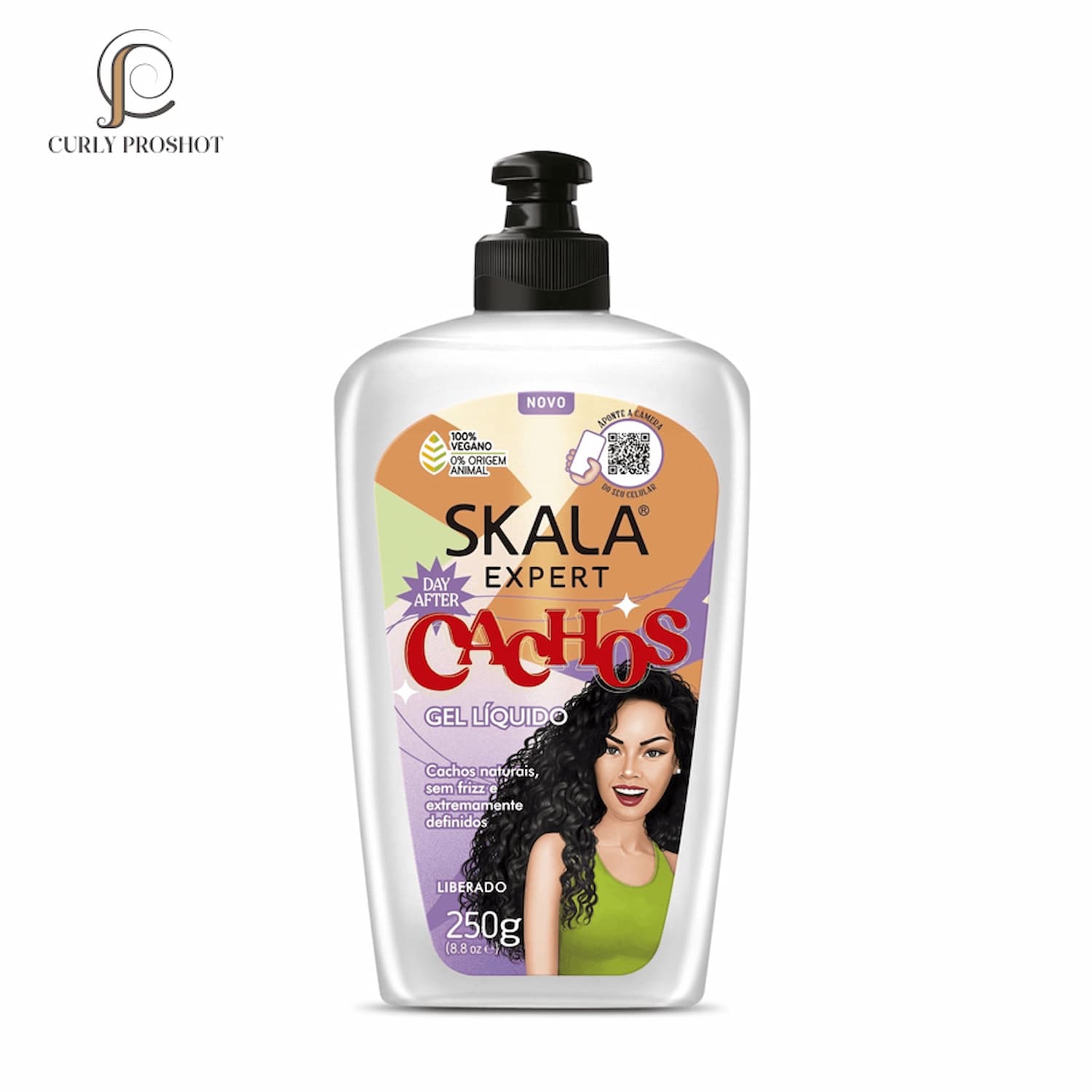 ژل مو فر کننده و ریفرش کننده حالت موی فر اسکالا Skala Expert Mais Cachos Curly Hair Day After Liquid Gel 250g