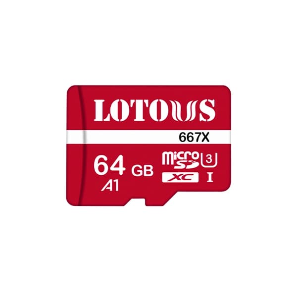 کارت حافظه میکرو اس دی 64 گیگابایت سن دیسک کلاس 10 LOTOUS 667X UHS-I U3