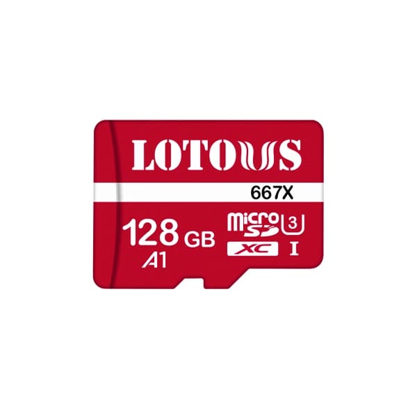 کارت حافظه میکرو اس دی 128 گیگابایت سن دیسک کلاس 10 LOTOUS 667X UHS-I U3