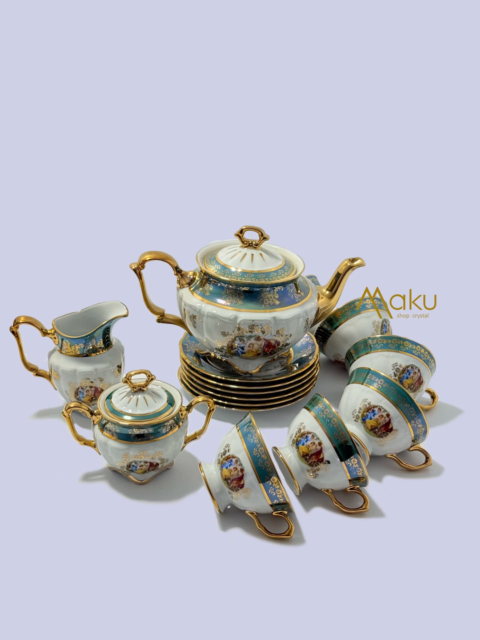 ست صبحانه خوری سبز سه دختر 400ML — تصویر ۲