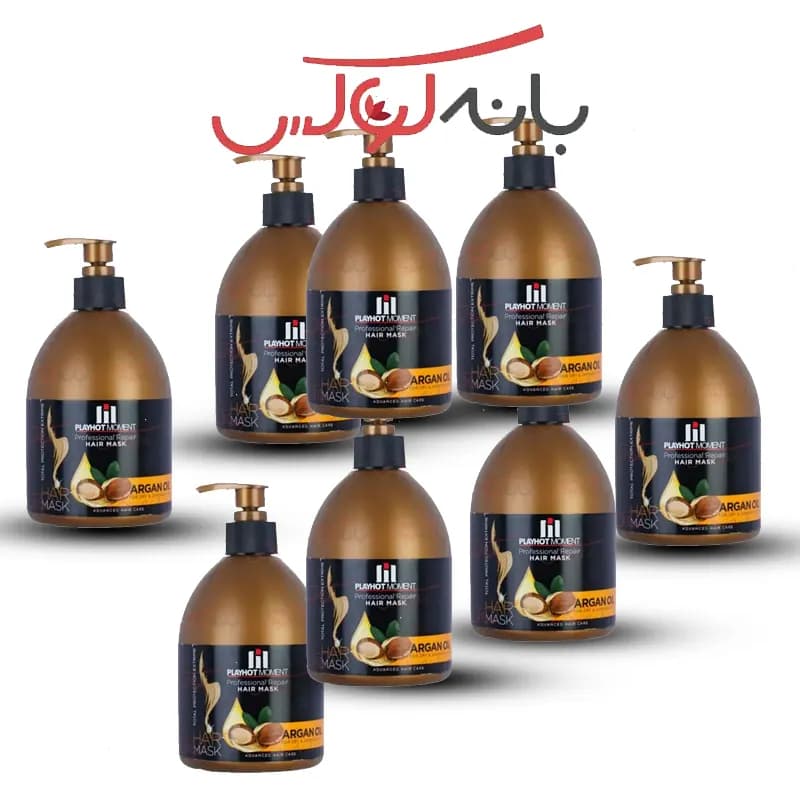 ماسک مو داخل حمام پلی هات مومنت مدل روغن آرگان — تصویر ۲
