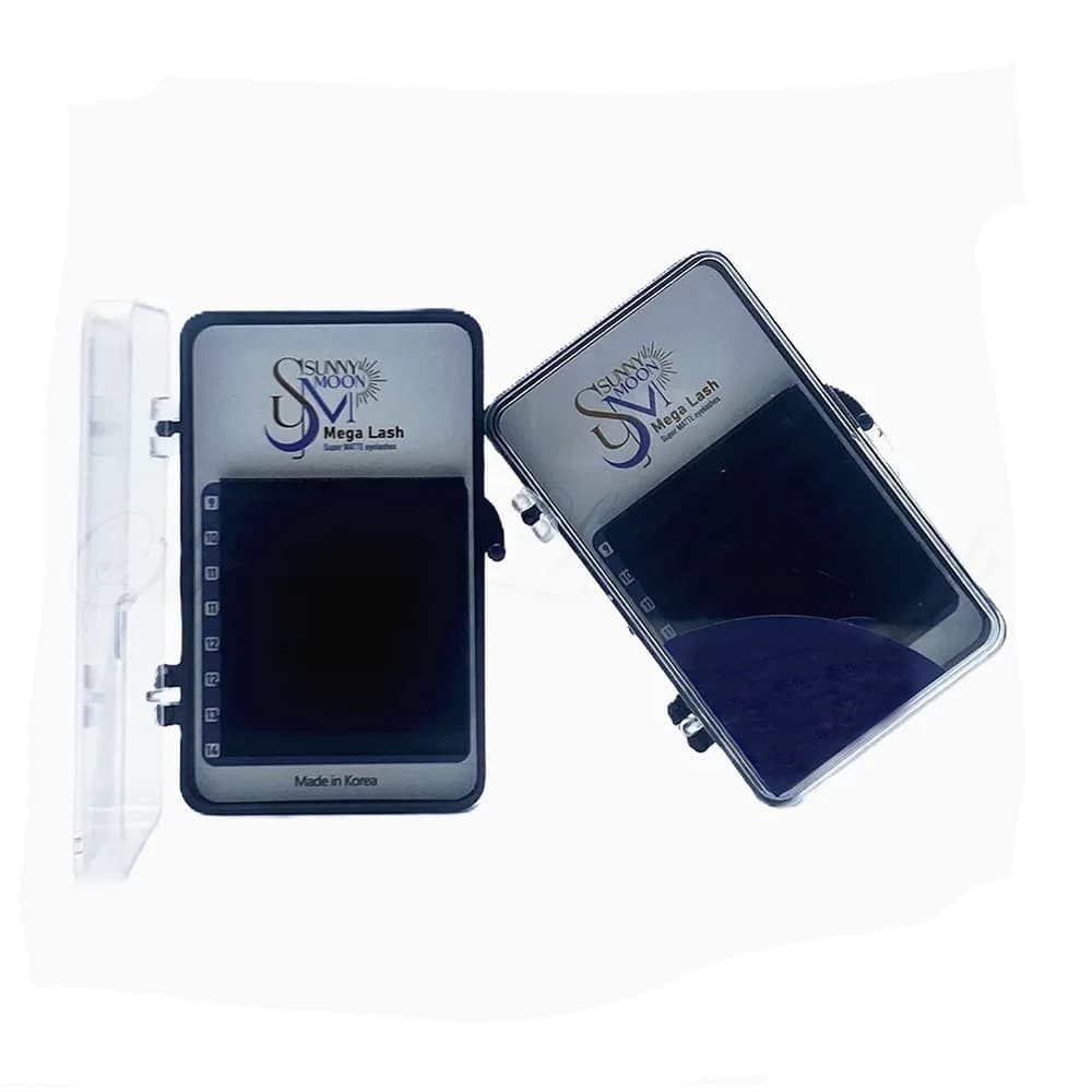 پالت مژه اکستنشن والیوم 8 لاین سانی مون (مینی) SUNNY MOON سایز میکس ضخامت 0.07 فر CC