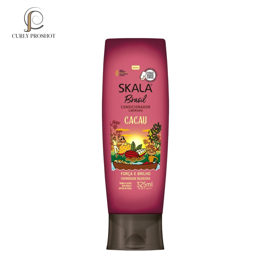 نرم کننده داخل حمام رفع کدری و شکنندگی موی ضعیف اسکالا Skala Brasil Cacau Hair Conditioner 325ml