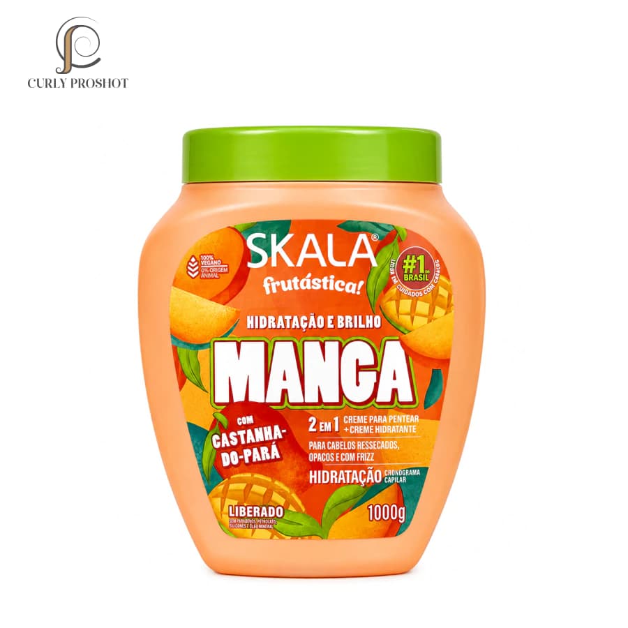 کرم حالت دهنده ضد وز و ضد خشکی عمیق انبه 2 در 1 اسکالا Skala Frutastica Manga Creme de Tratament Leave-in 2 In 1 1000g