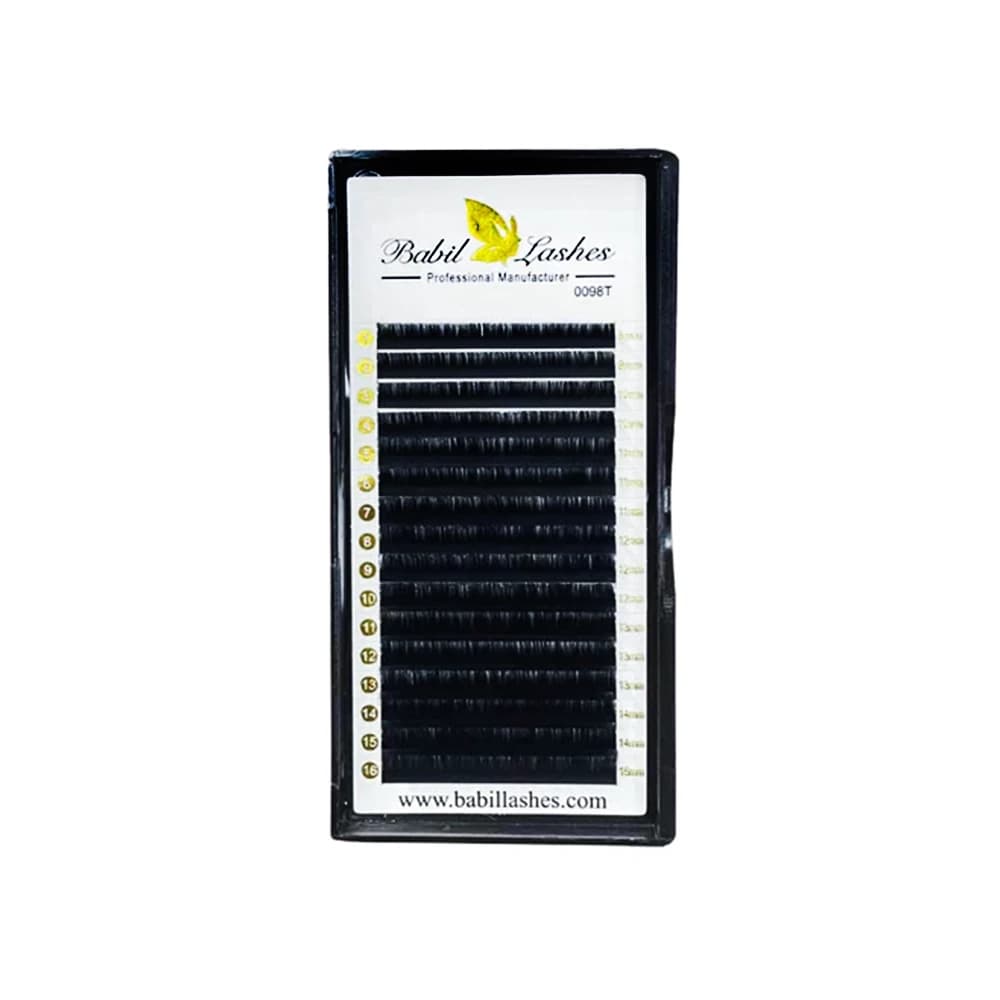 پالت مژه اکستنشن والیوم 16لاین بابیل لش BABIL LASHES تک سایز 13 ضخامت 0.20 فر CC — تصویر ۳