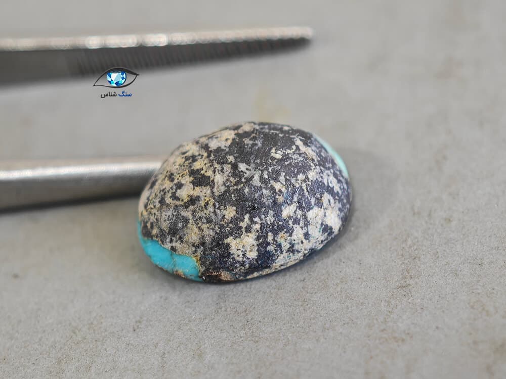 نگین فیروزه نیشابور 1 گرم — تصویر ۳